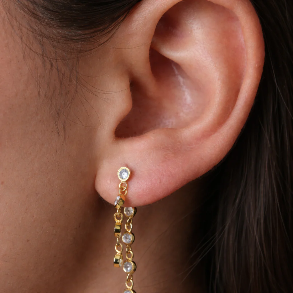 Double Loop Chain Earrings