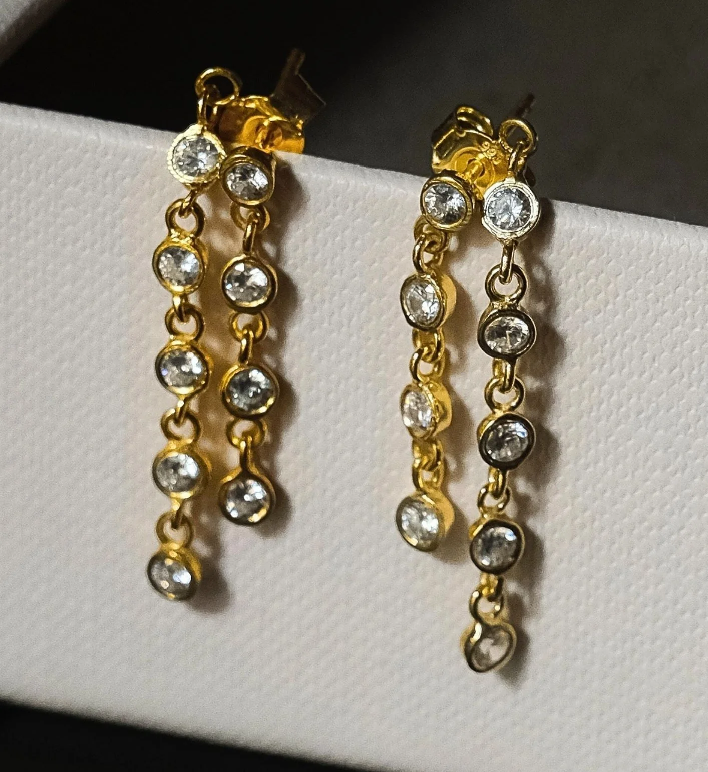 Double Loop Chain Earrings - Image 2