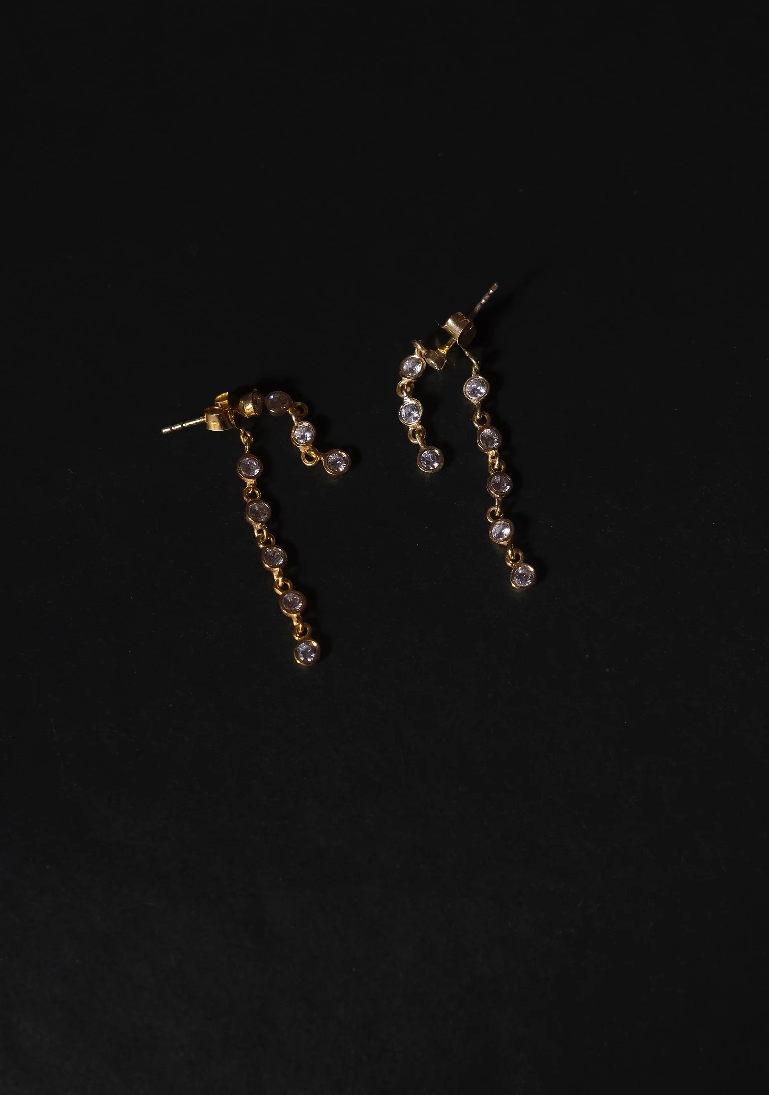 Double Loop Chain Earrings - Image 3