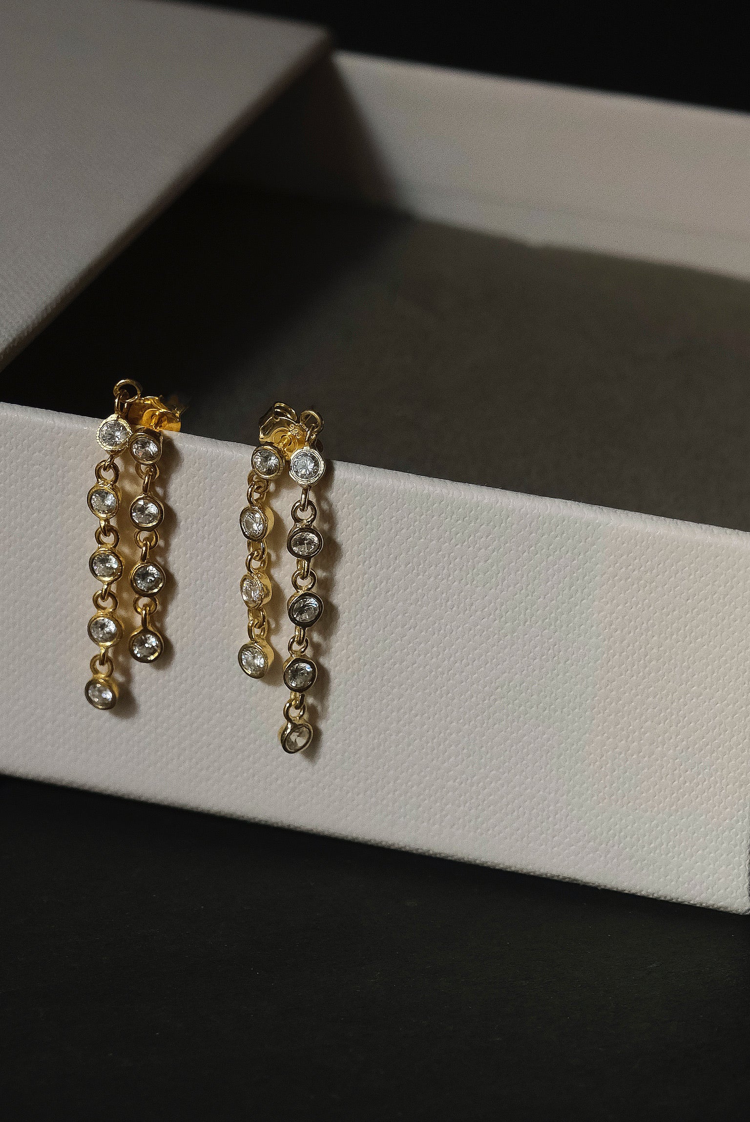 Double Loop Chain Earrings - Image 5