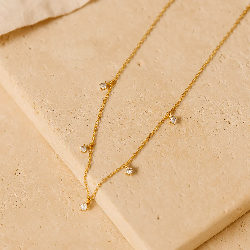 Drop Diamond Necklace - Image 2