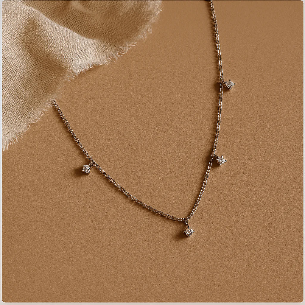 Drop Diamond Necklace - Image 3