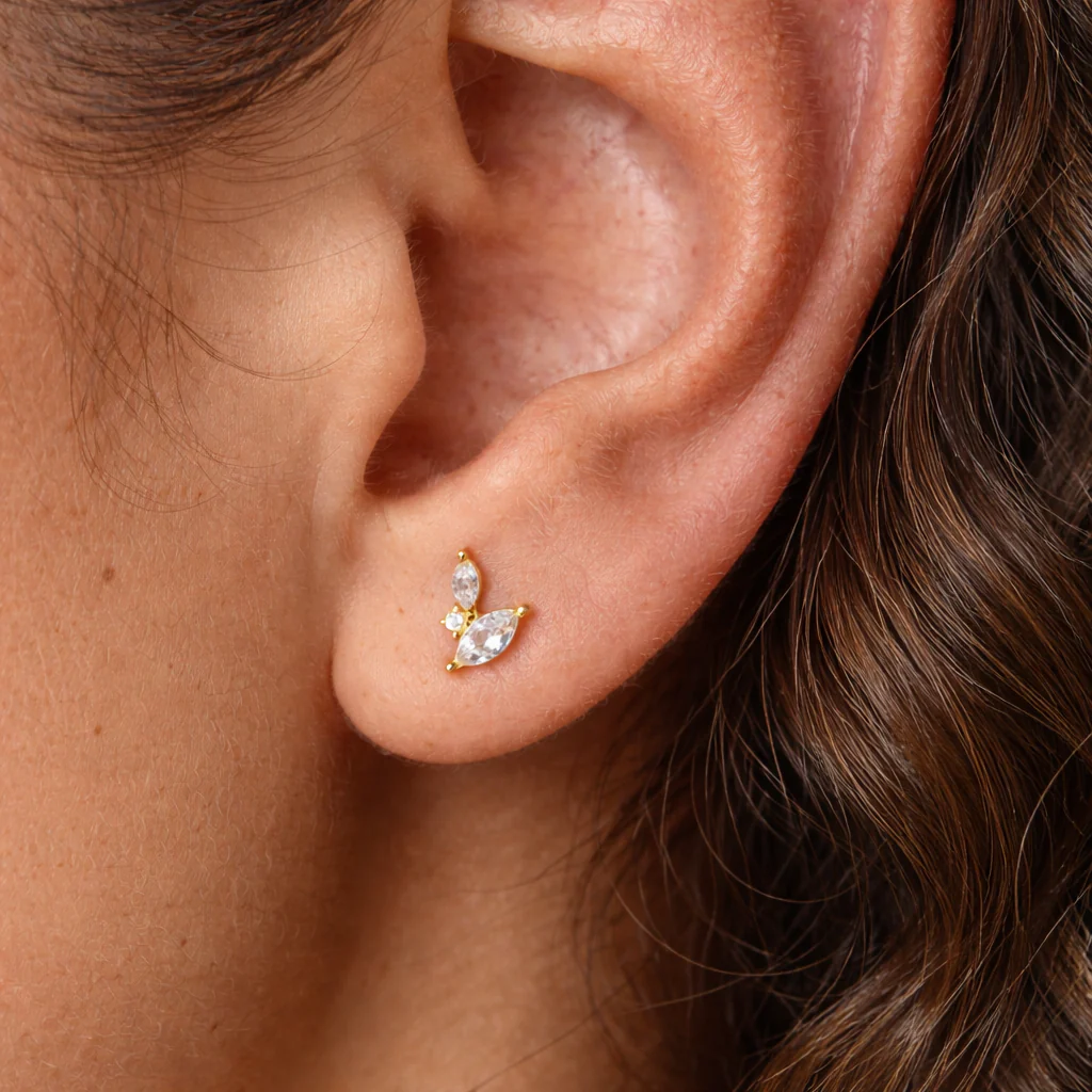 Duo Marquise Studs