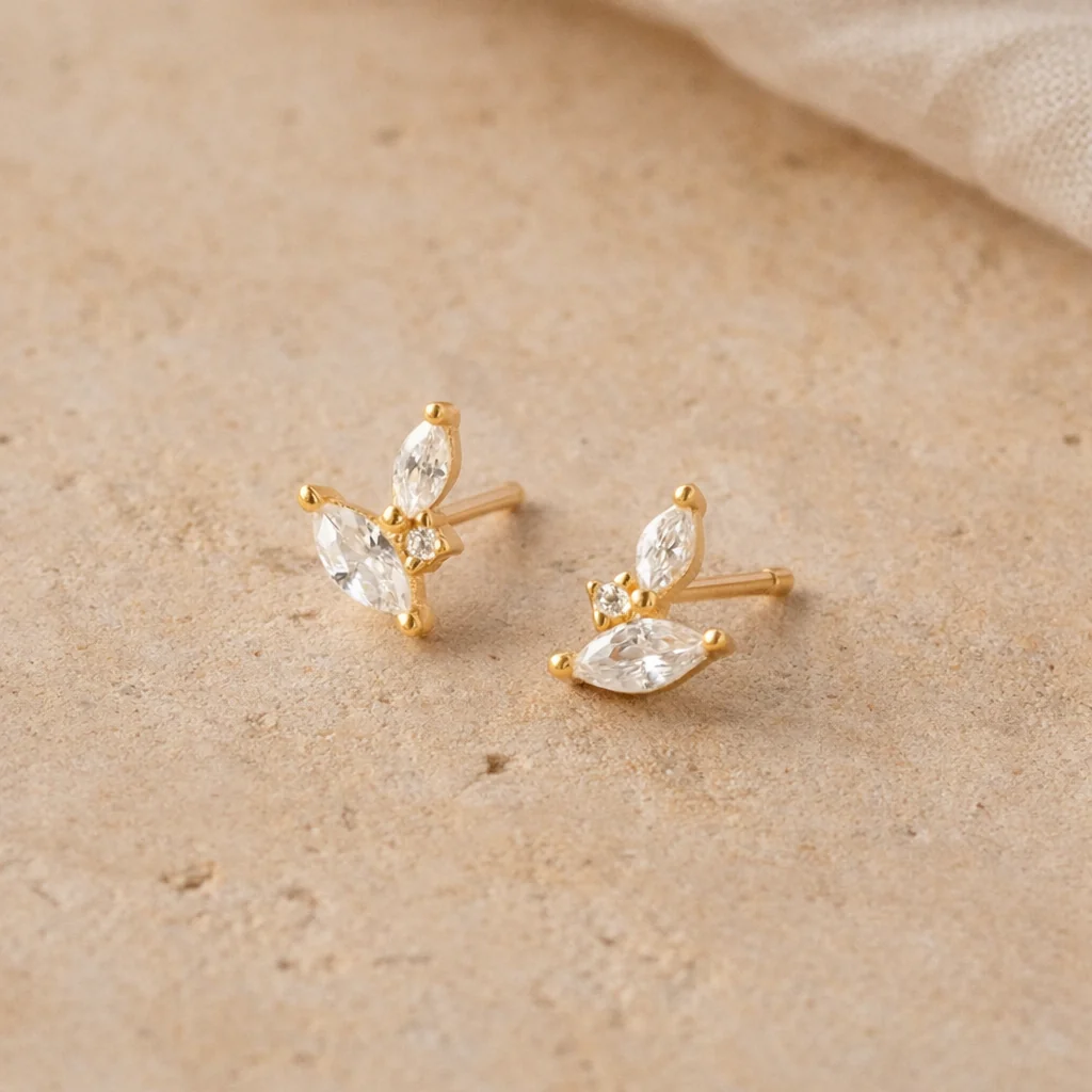 Duo Marquise Studs - Image 2