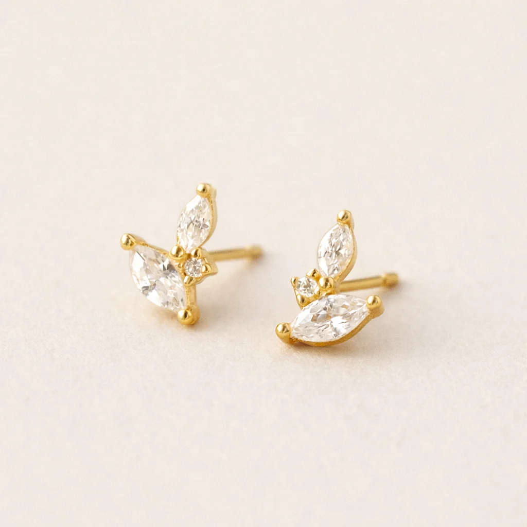 Duo Marquise Studs - Image 3