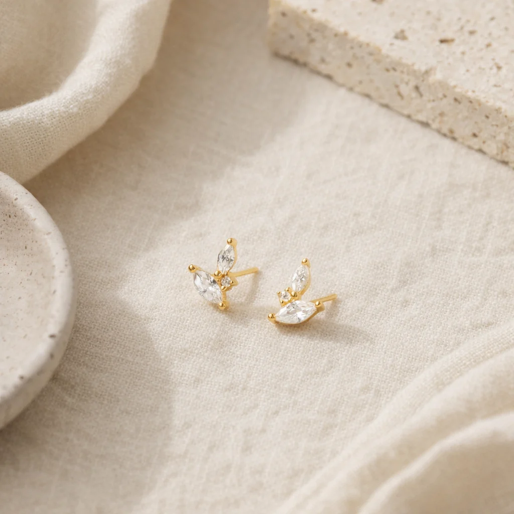 Duo Marquise Studs - Image 4