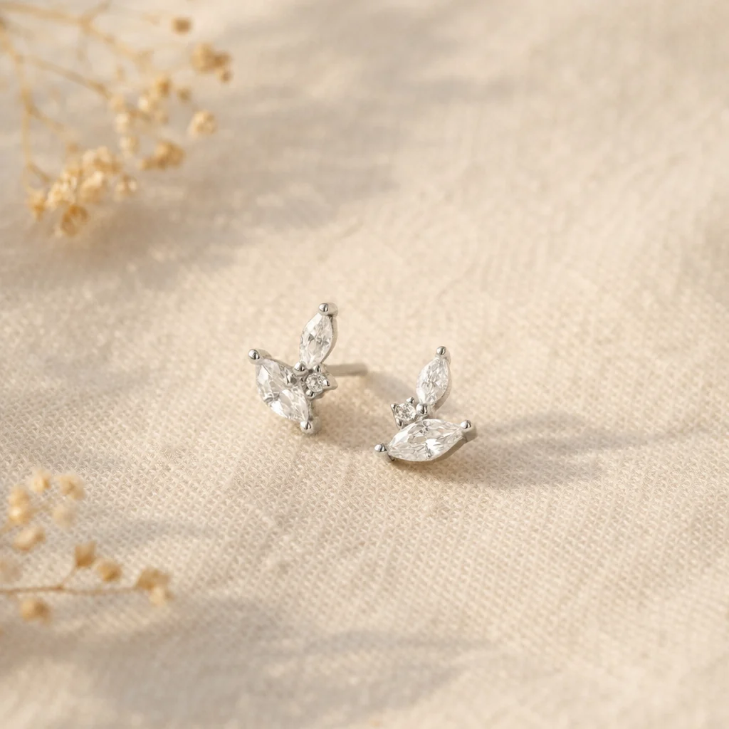 Duo Marquise Studs - Image 5