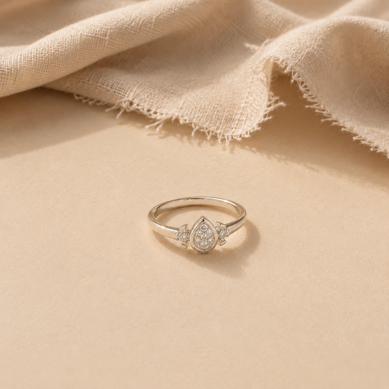 Elara Teardrop Spark Ring - Image 3
