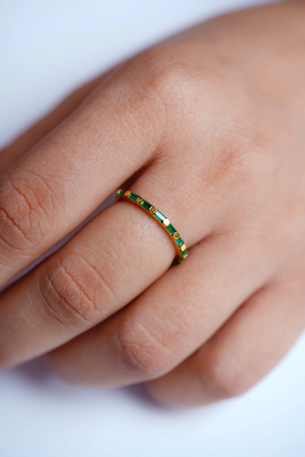 Emerald Baguette Bliss Ring - Image 7