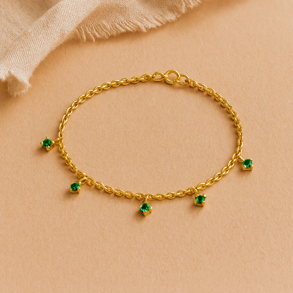 Emerald Drop Bracelet - Image 5