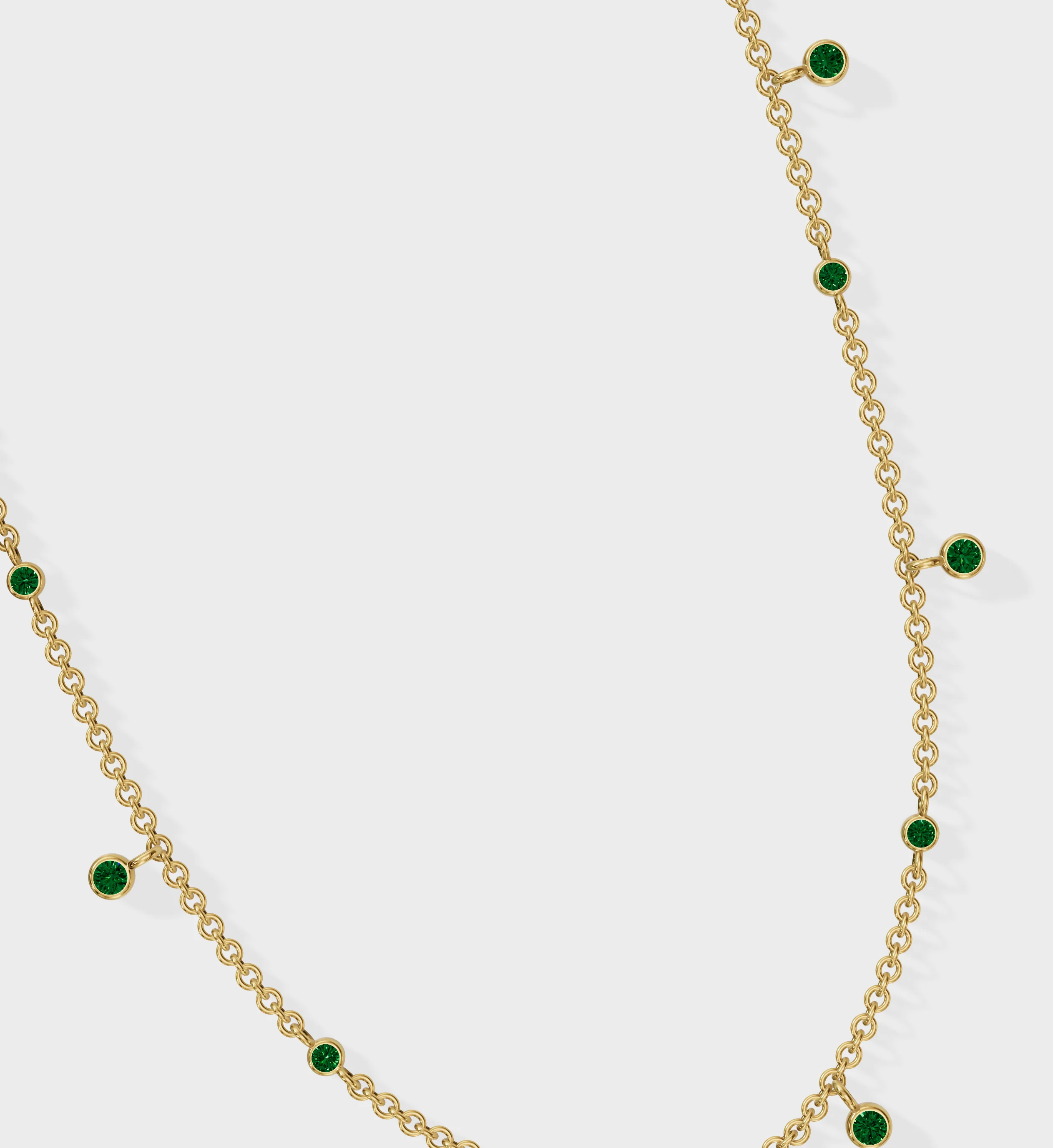 Emerald Drop Necklace - Image 4