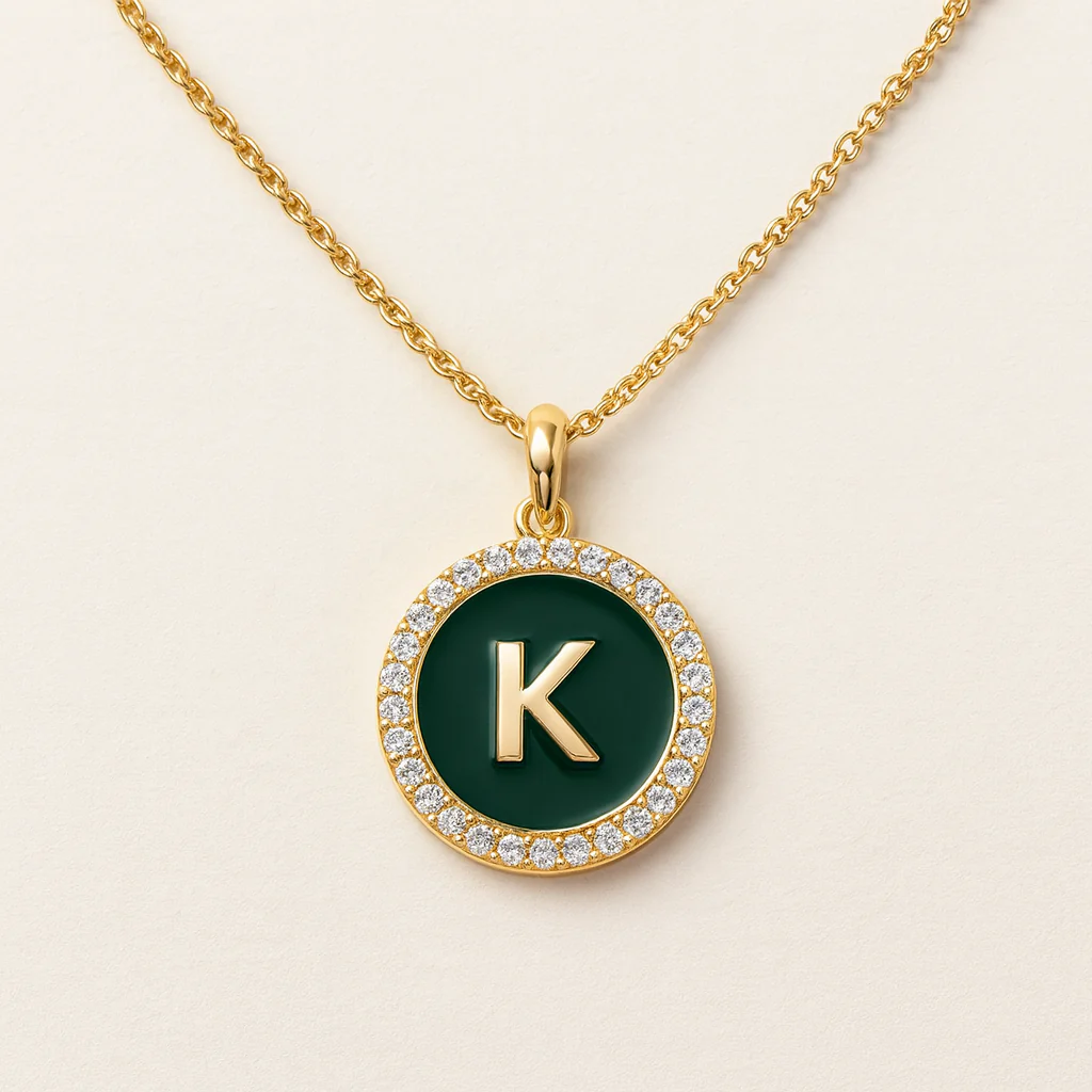 Enamel Initial Coin - Image 8