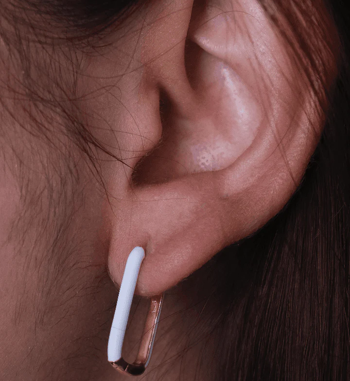 Enamel Long Bar Hoops