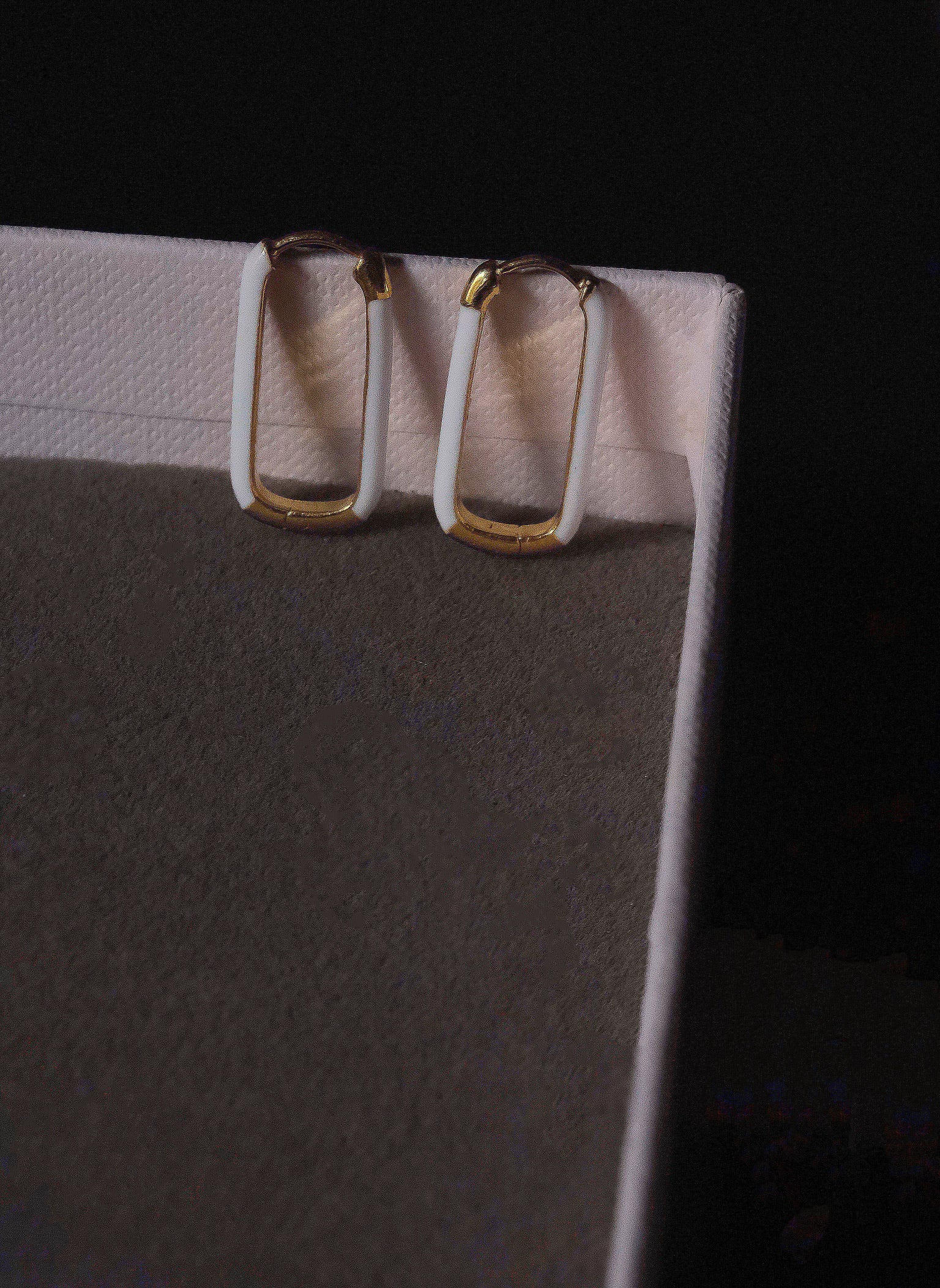 Enamel Long Bar Hoops - Image 8