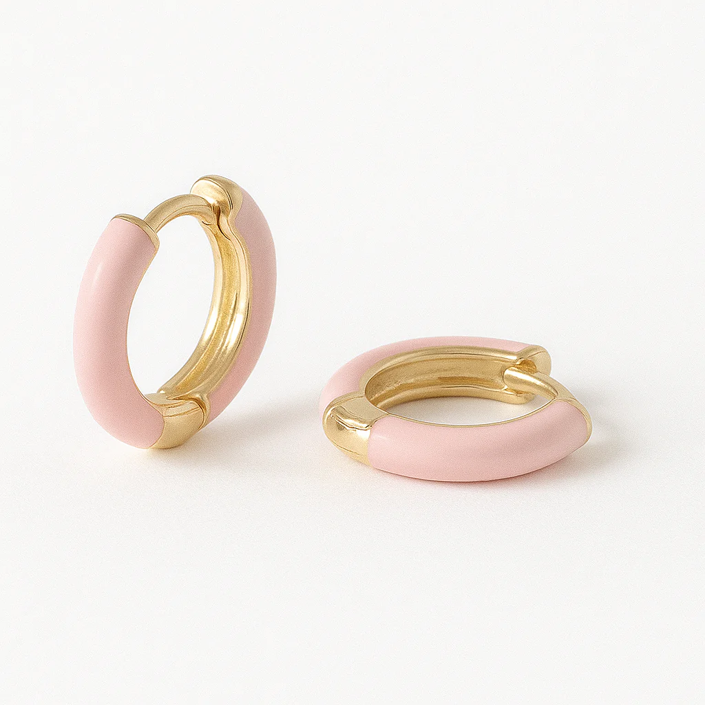 Enamel Small Hoops - Image 10