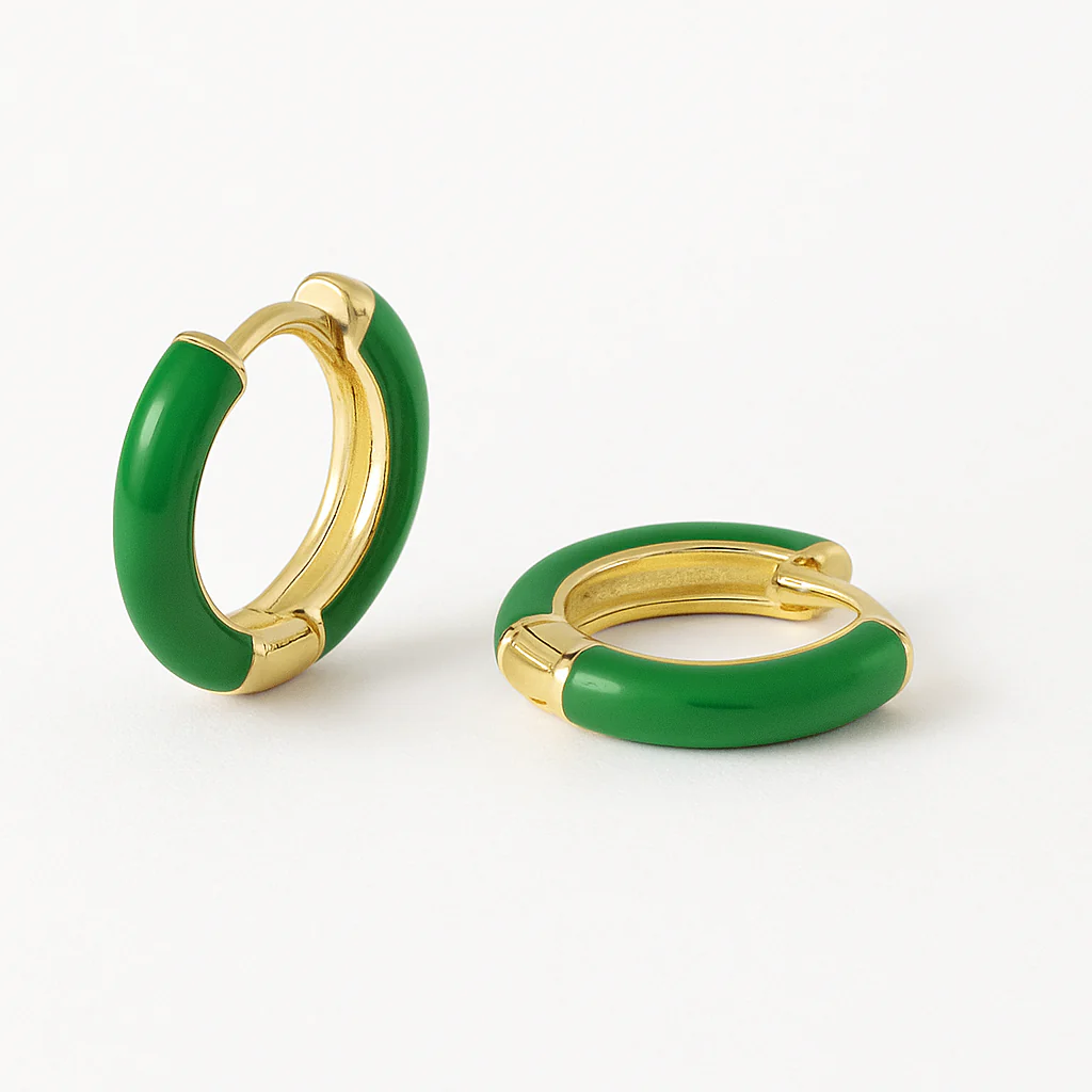 Enamel Small Hoops - Image 12