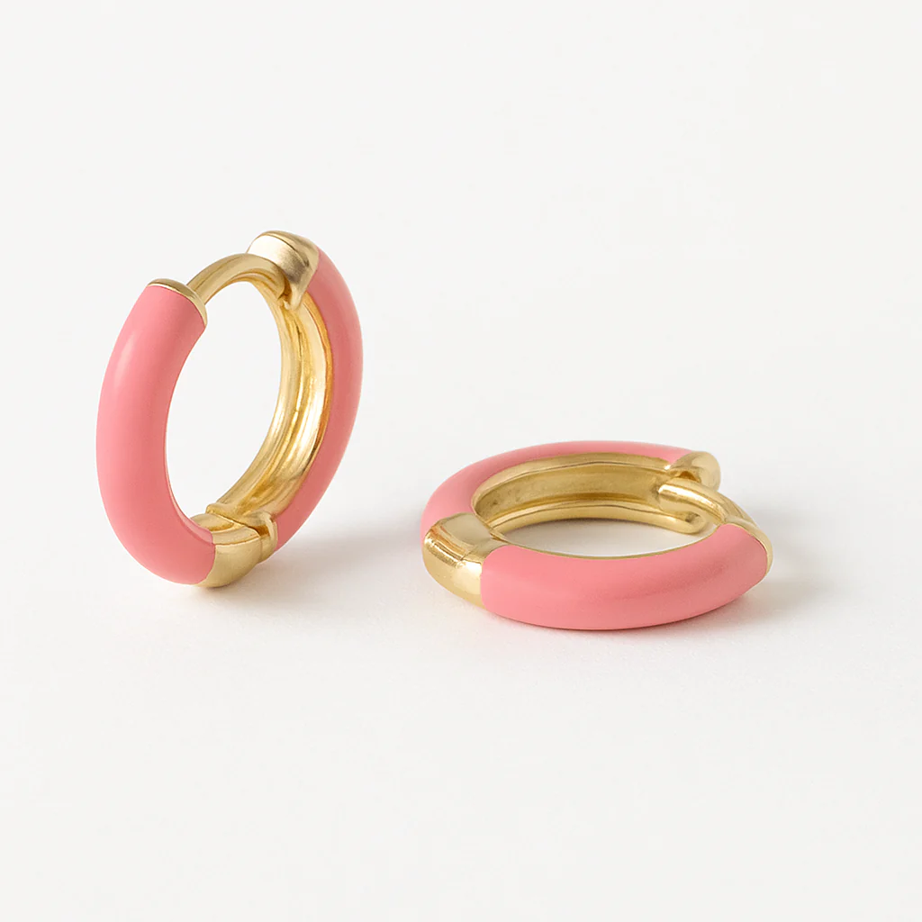 Enamel Small Hoops - Image 6