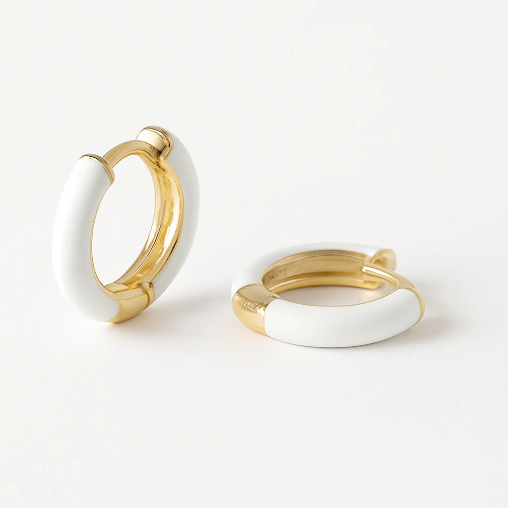 Enamel Small Hoops - Image 8