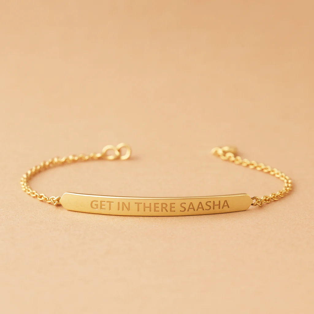 Engrave Bar Bracelet - Image 3