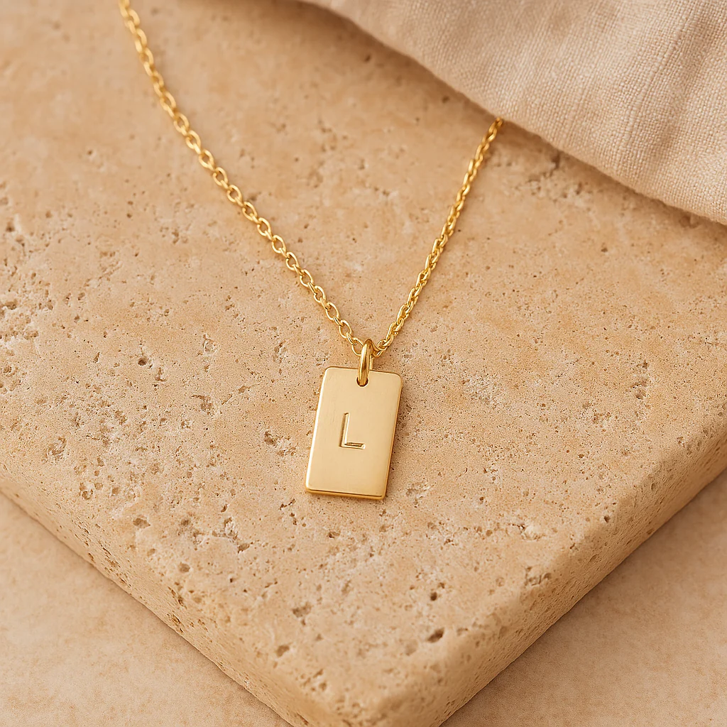 Engraved Bar Necklace - Image 3