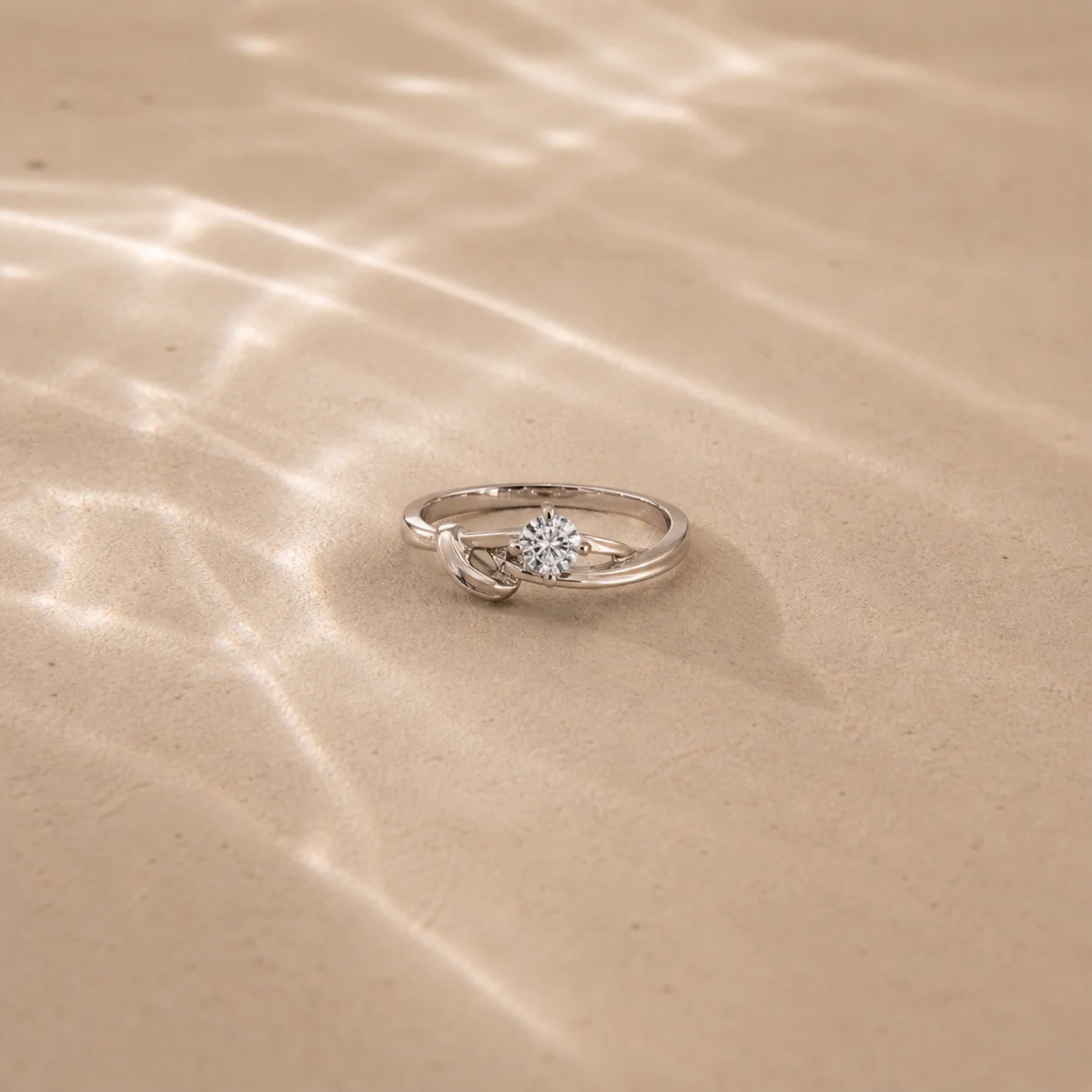 Eterna Twist Solitaire Ring - Image 2