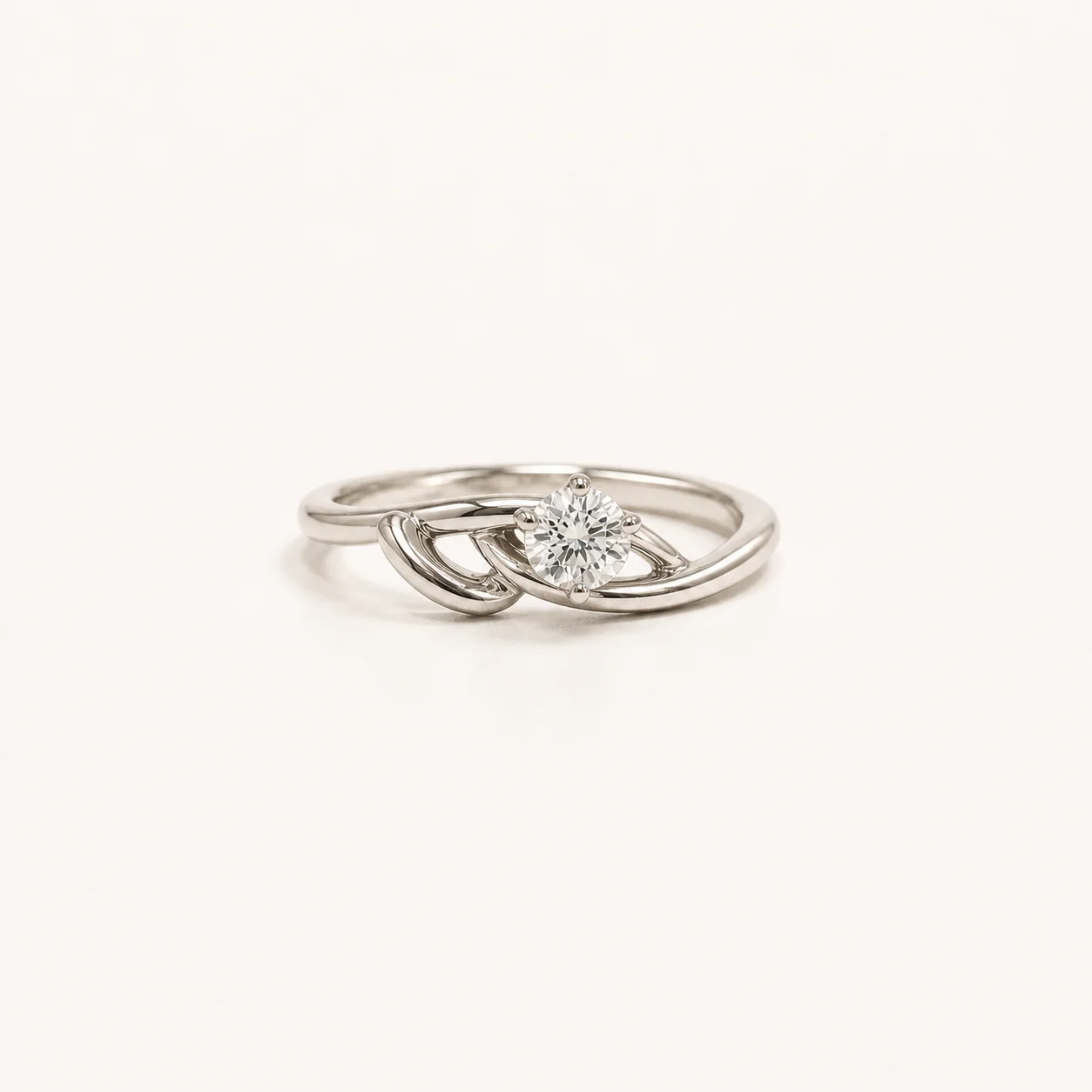 Eterna Twist Solitaire Ring - Image 3