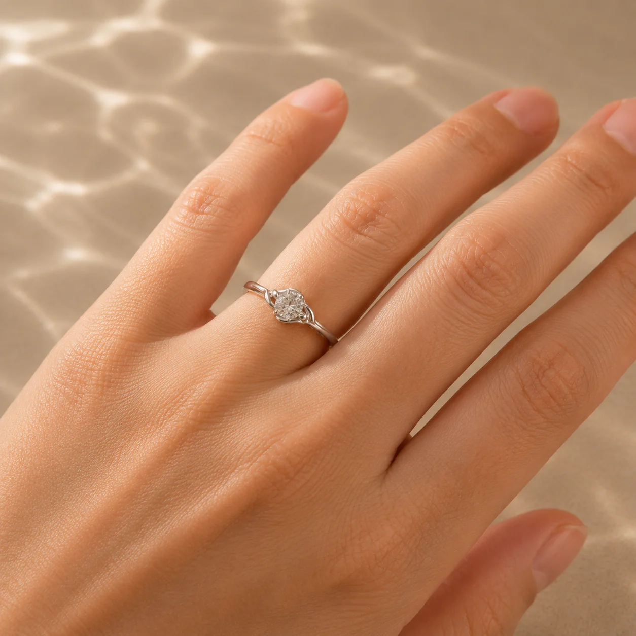 Eternal Knot Solitaire Ring - Image 4