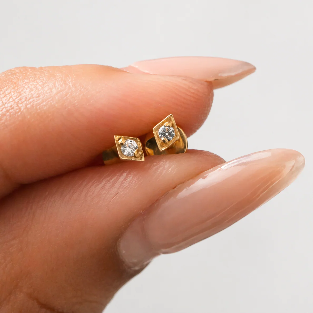 Kite Diamond Studs - Image 3