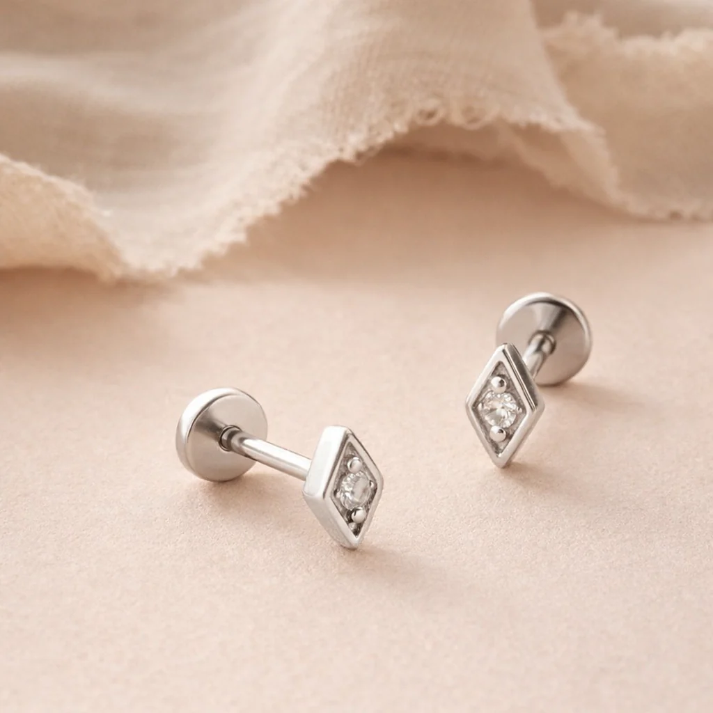 Kite Diamond Studs - Image 4