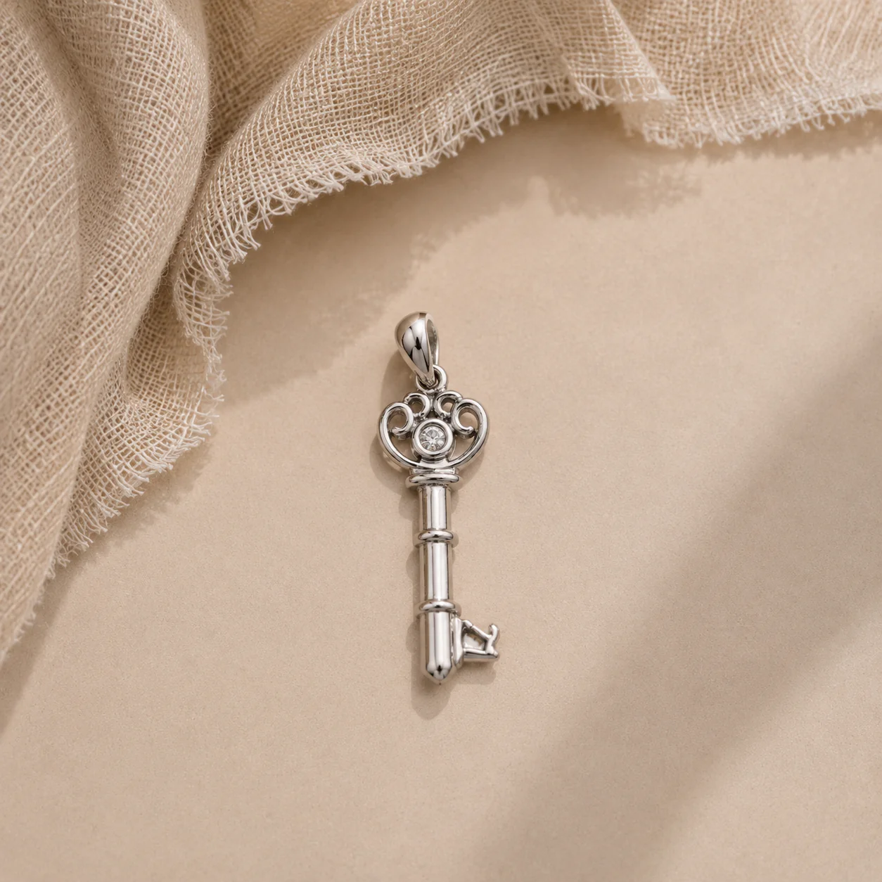 Feather CZ Charm - Image 2
