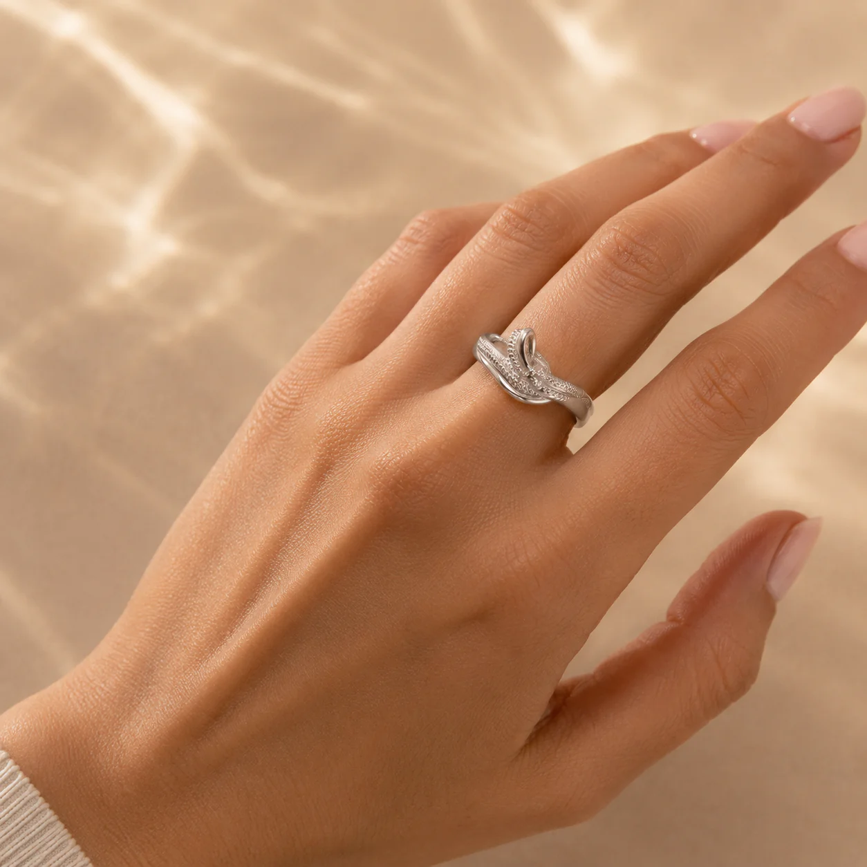 Feather Wrap Statement Ring
