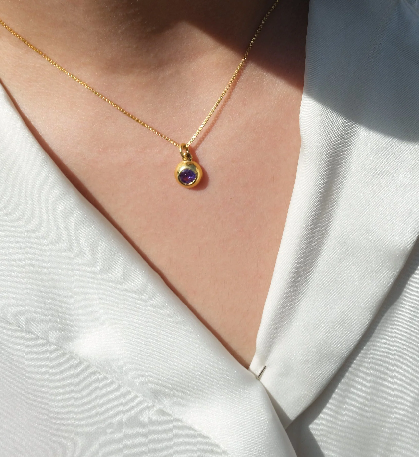 February Birthstone Necklace - Image 6