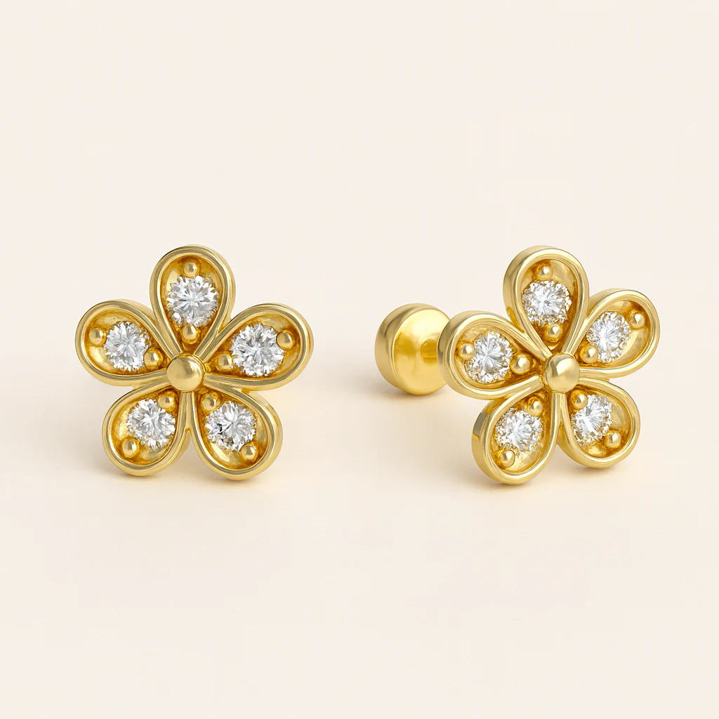 Flower Studs - Image 6