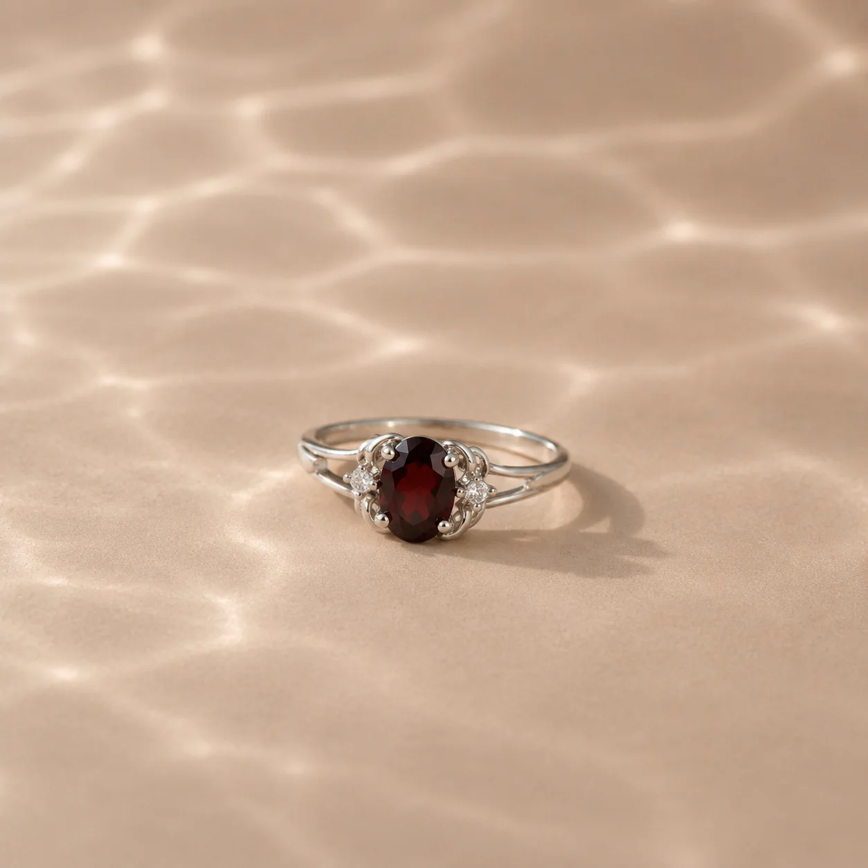 Scarlet Grace Garnet Ring - Image 3