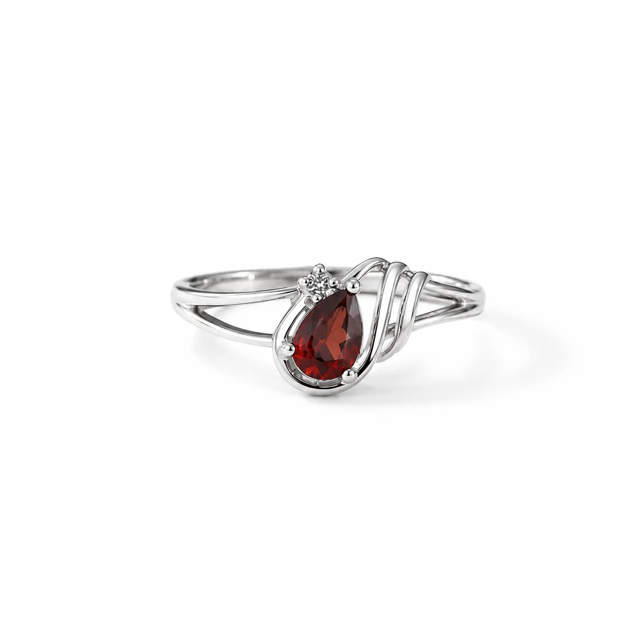 Garnet Cascade Ring - Image 2