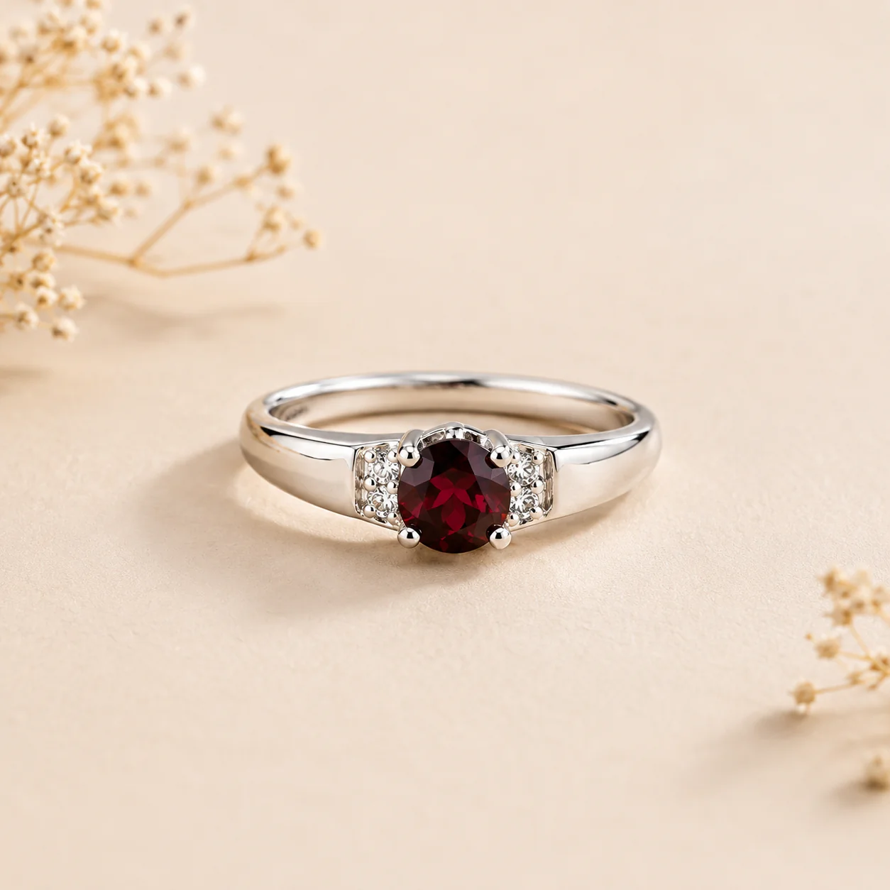 Garnet Grace Ring - Image 2