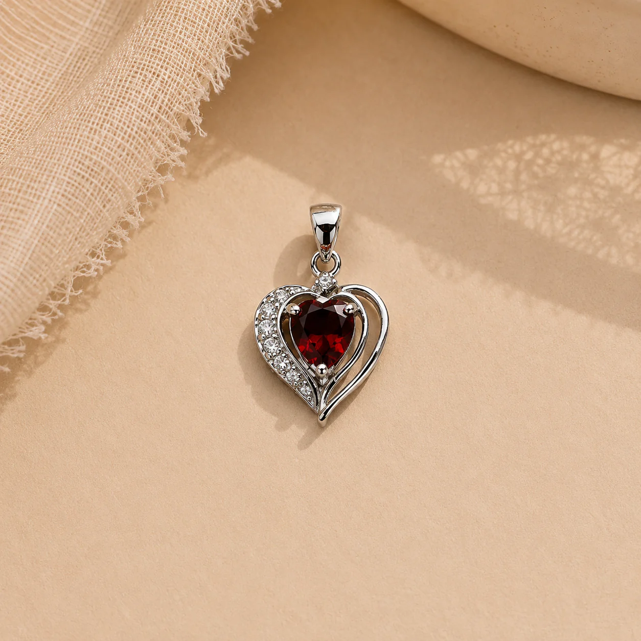 Garnet Pear Cluster Charm - Image 2