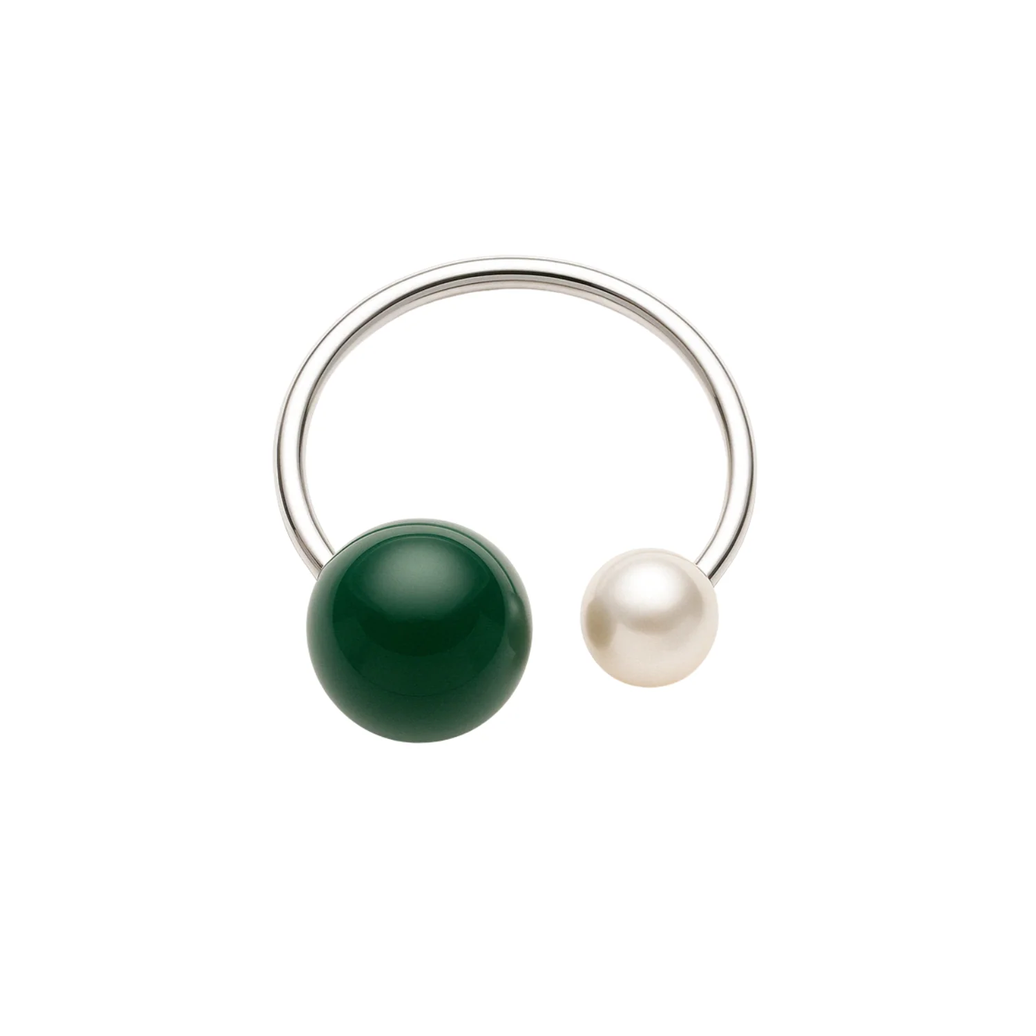 Green Seed Pearl Earcuff - Image 2