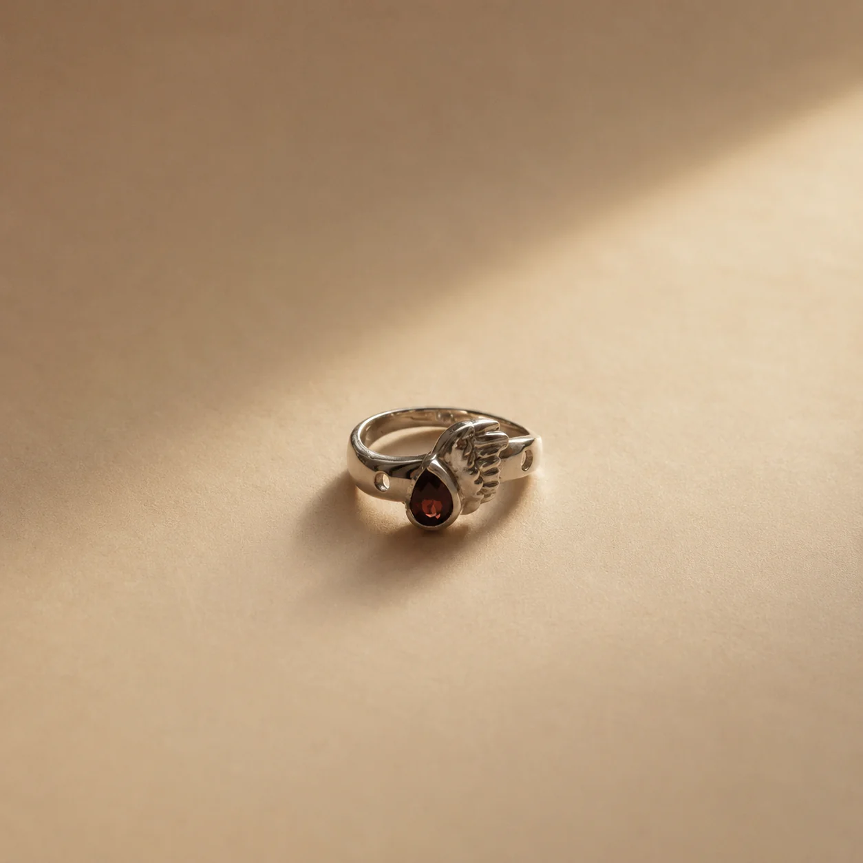 Guardian Wing Garnet Ring - Image 2