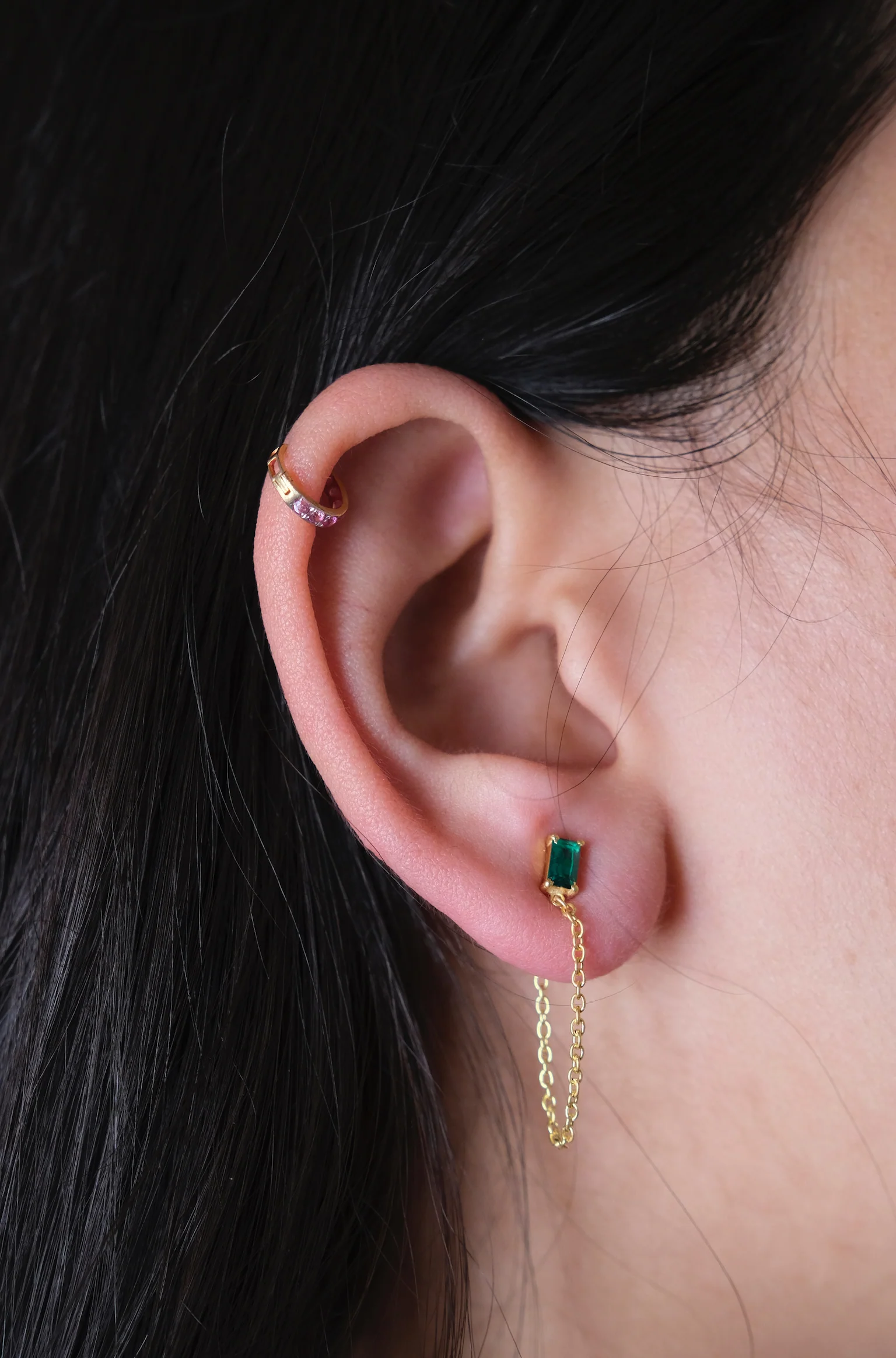 Haley Drop Ear Chain - Image 2