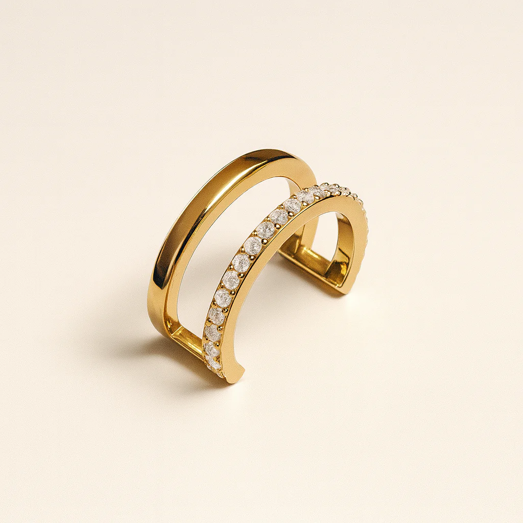 Half Diamond Ear Cuff - Image 7