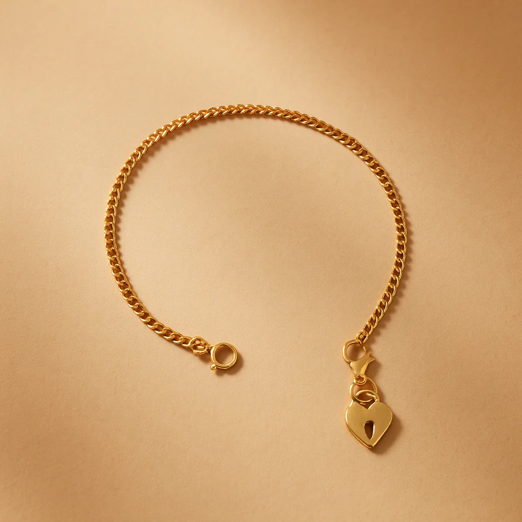 Heart Lock Charm Bracelet - Image 6