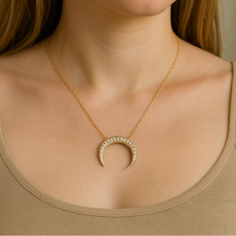 Horseshoe Diamond Necklace - Image 2