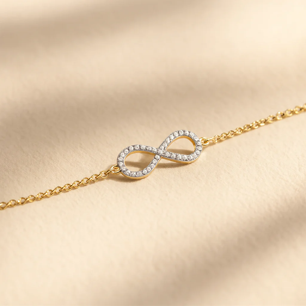 Infinity Diamond Bracelet - Image 3