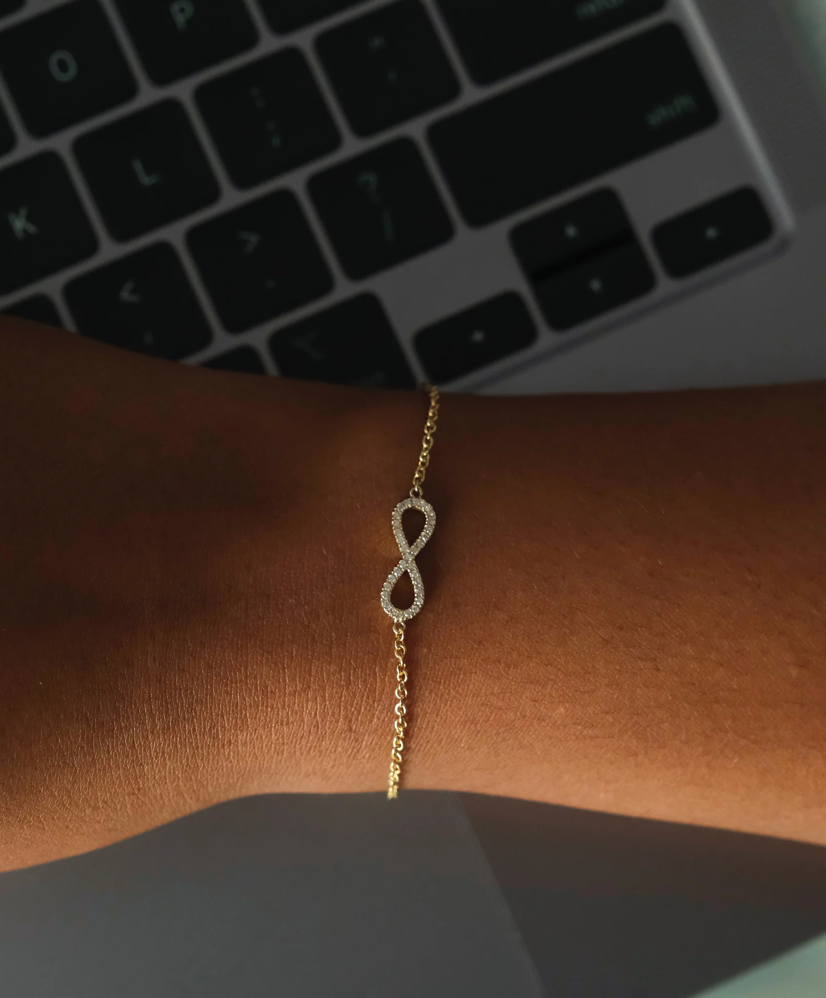 Infinity Diamond Bracelet - Image 4
