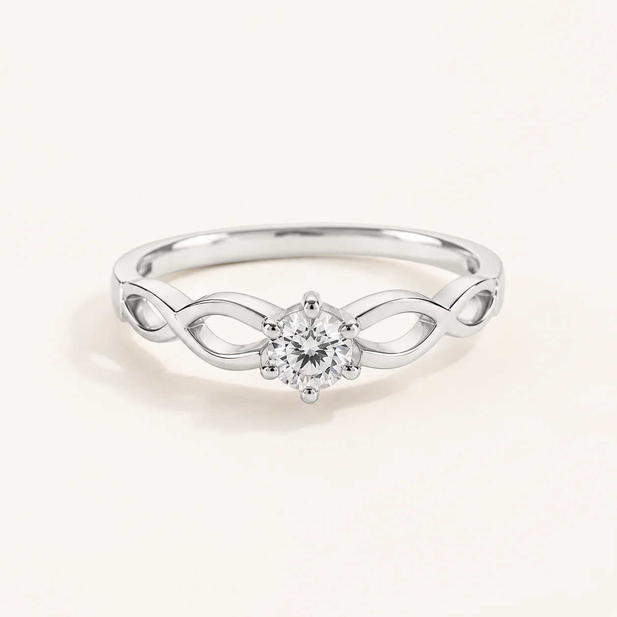 Infinity Solitaire CZ Ring - Image 3