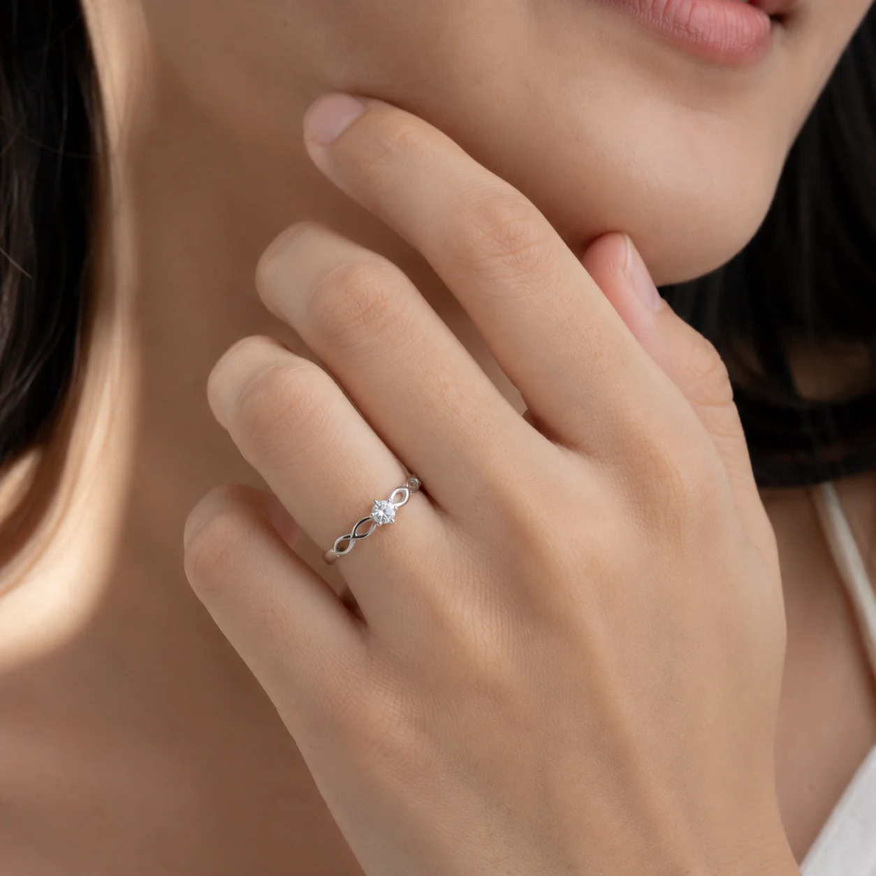 Infinity Solitaire CZ Ring - Image 4