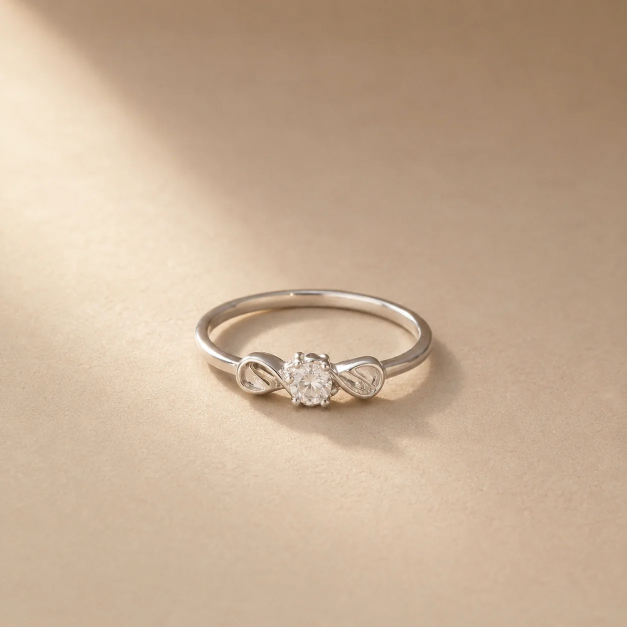 Infinity Spark Solitaire Ring