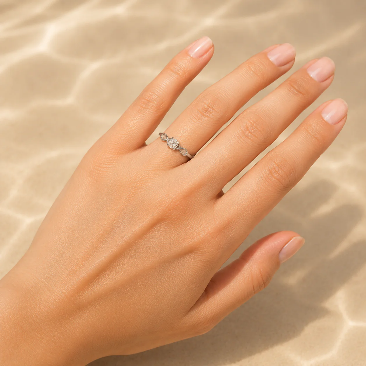 Infinity Spark Solitaire Ring - Image 4