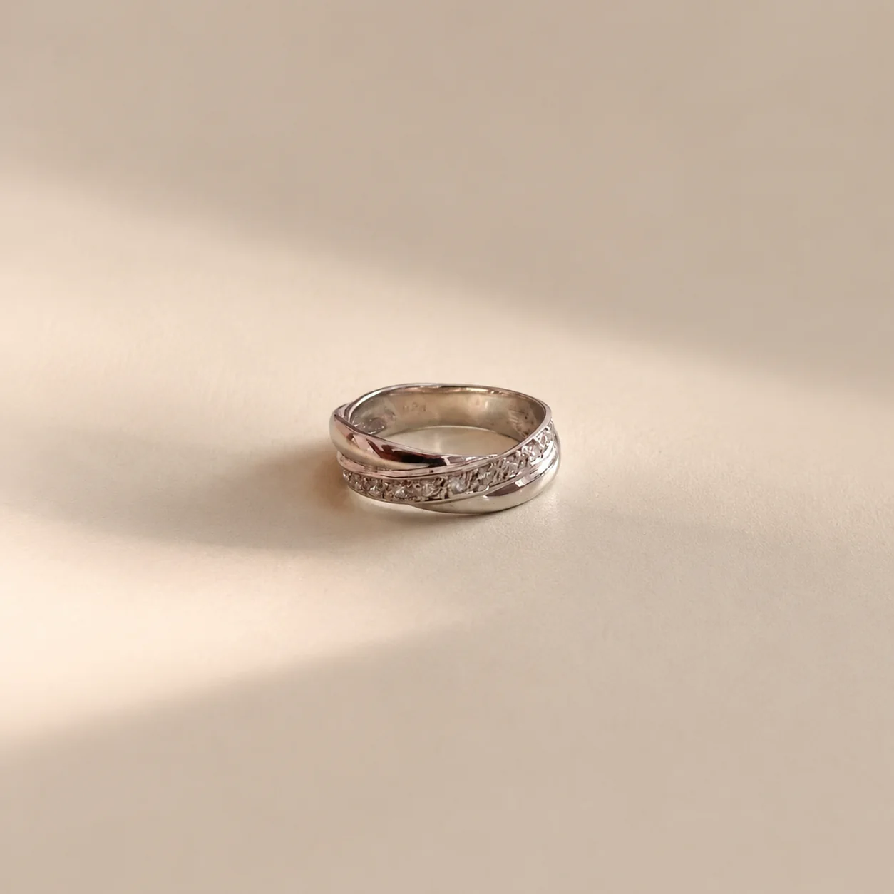 Infinity Twist CZ Ring - Image 2